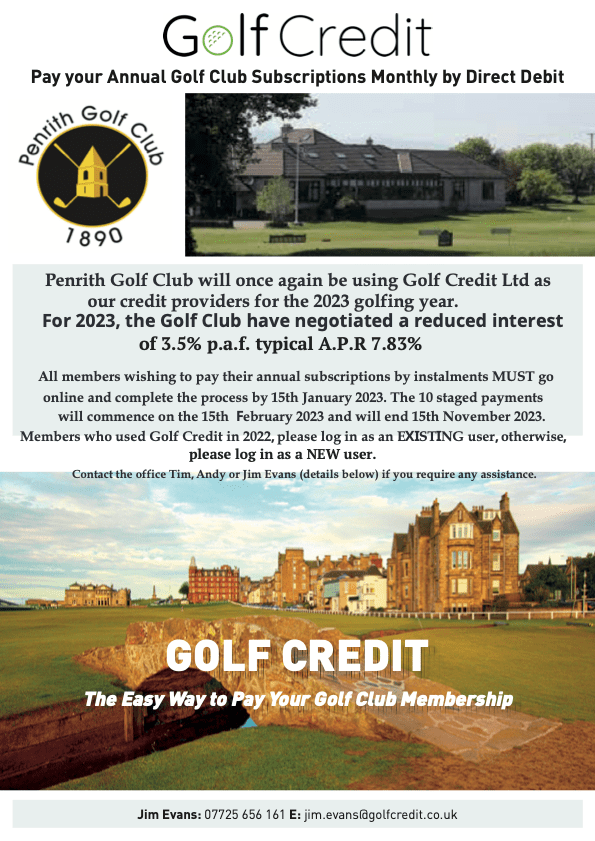 Golf Credit Information Penrith Golf Club
